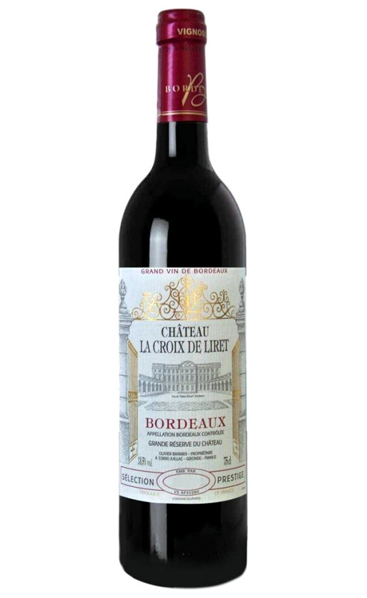 Вино Chateau La Croix de Liret Bordeaux 2020