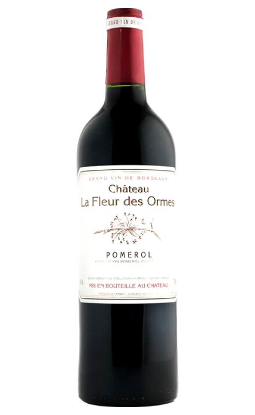 Вино Chateau La Fleur des Ormes Pomerol 2015