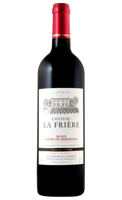 Wine Chateau La Friere Blaye Cotes De Bordeaux 2014