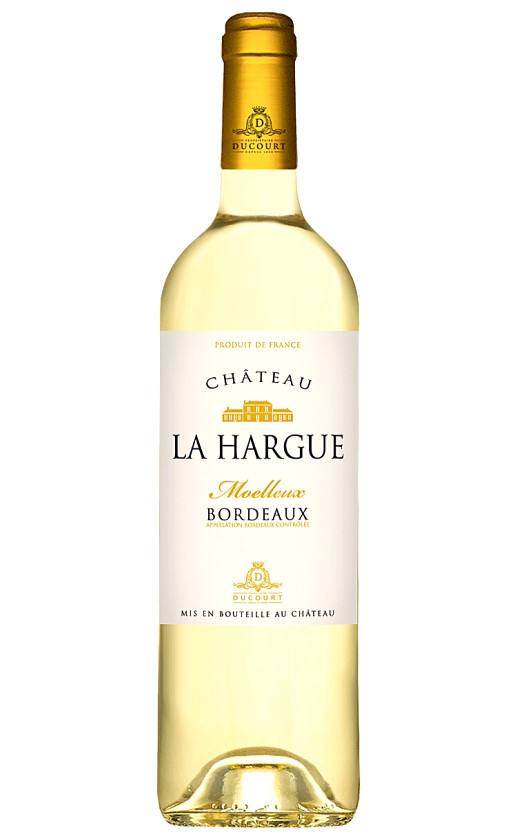 Вино Chateau La Hargue Bordeaux Moelleux 2015