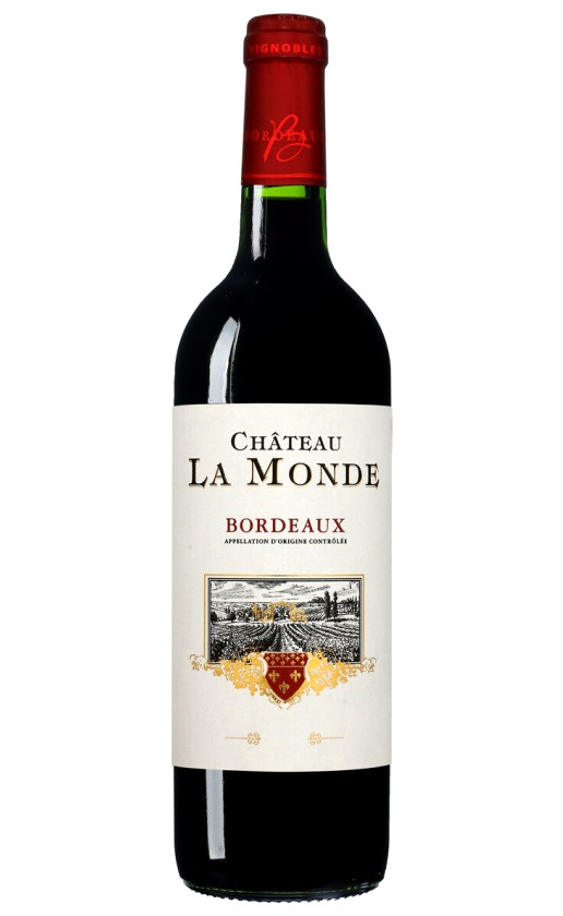 Wine Chateau La Monde Rouge Bordeaux 2012