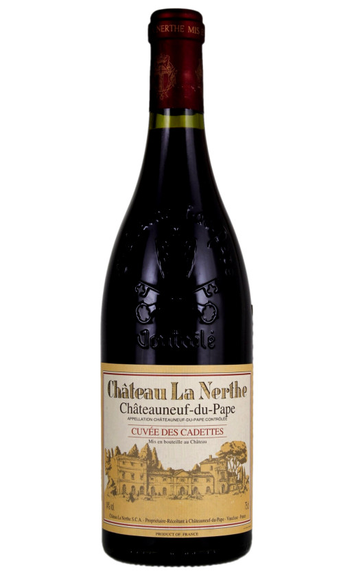 Вино Chateau la Nerthe Cuvee des Cadettes Chateauneuf-du-Pape 2016