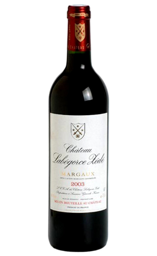 Wine Chateau Labegorce Zede Margaux 2003