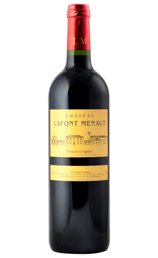 Wine Chateau Lafont Menaut Rouge Pessac Leognan 2014