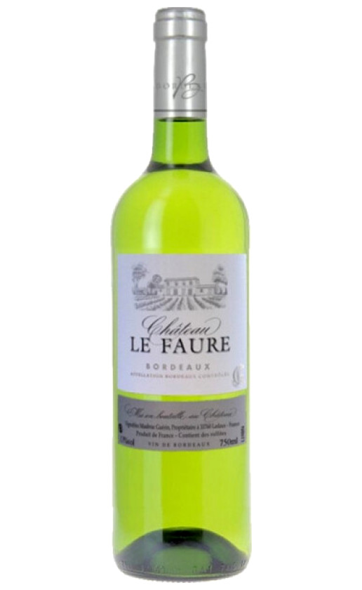 Вино Chateau Le Faure Bordeaux АОC Blanc