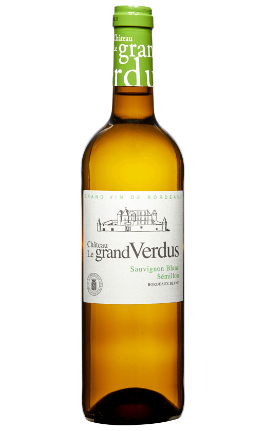 Вино Chateau Le Grand Verdus Blanc Bordeaux 2015