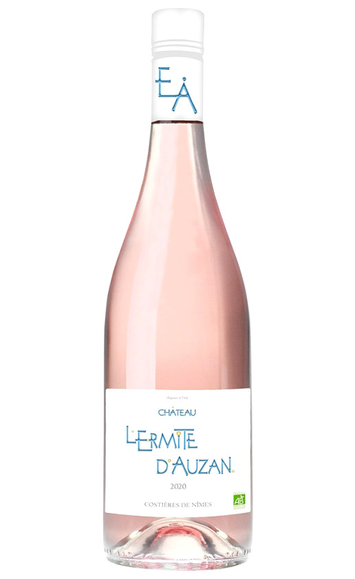 Wine Chateau Lermitage Cuvee Auzan Rose Costieres De Nimes 2020
