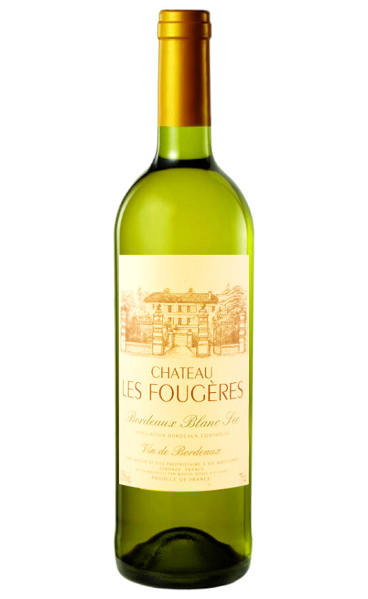 Вино Chateau Les Fougeres Blanc Bordeaux 2017