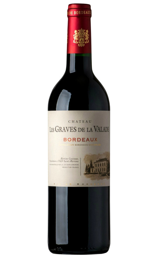 Wine Chateau Les Graves De La Valade Bordeaux 2015