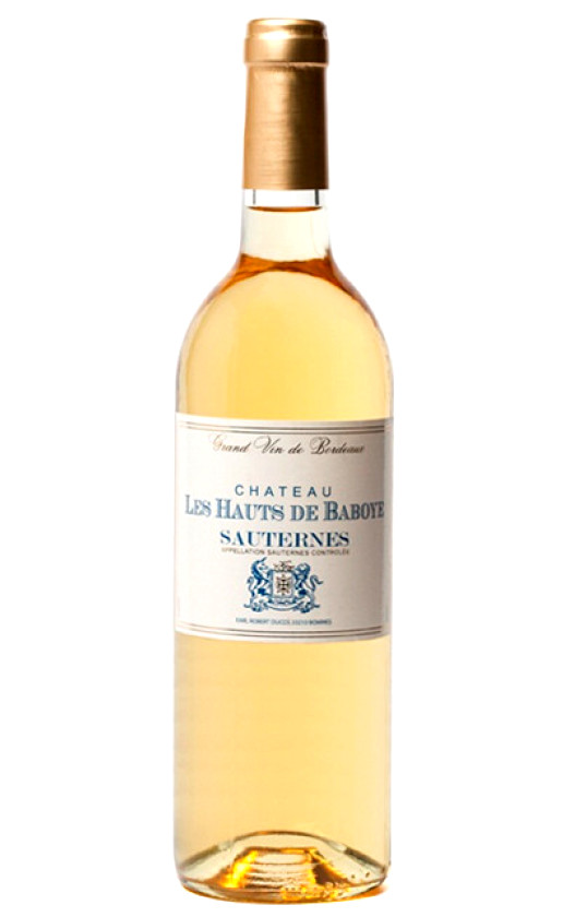 Chateau Les Hauts de Baboye Sauternes 2010