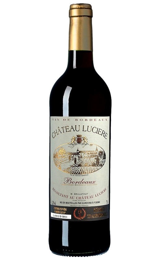 Wine Chateau Luciere Bordeaux 2014