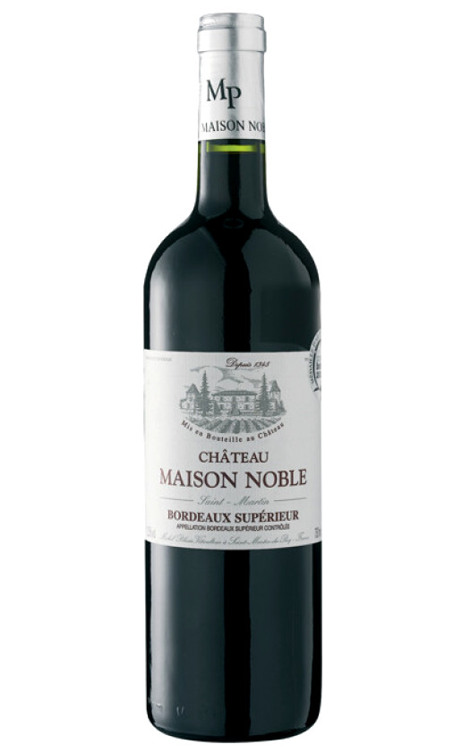 Вино Chateau Maison Noble Cuvee Saint-Martin Rouge Bordeaux Superieur 2009