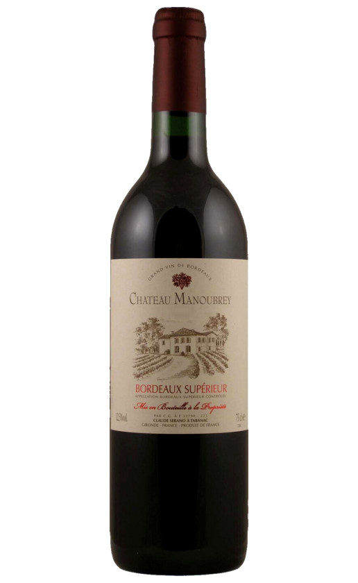 Вино Chateau Manoubrey Bordeaux Superieur АОC 2011