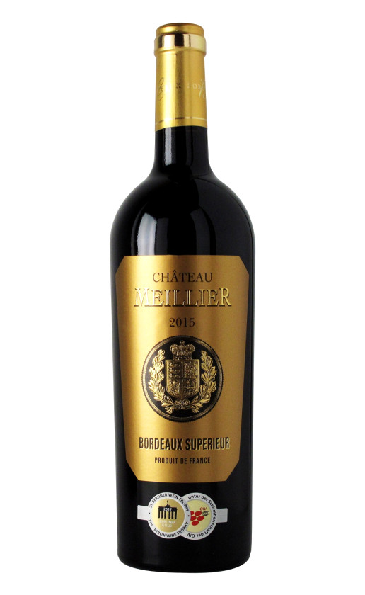 Wine Chateau Meillier Bordeaux Superieur 2015