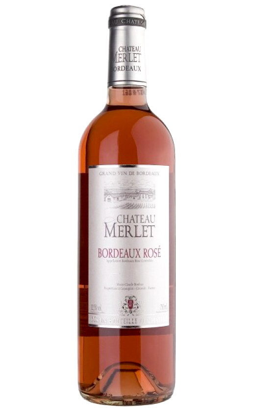 Wine Chateau Merlet Rose Bordeaux 2010