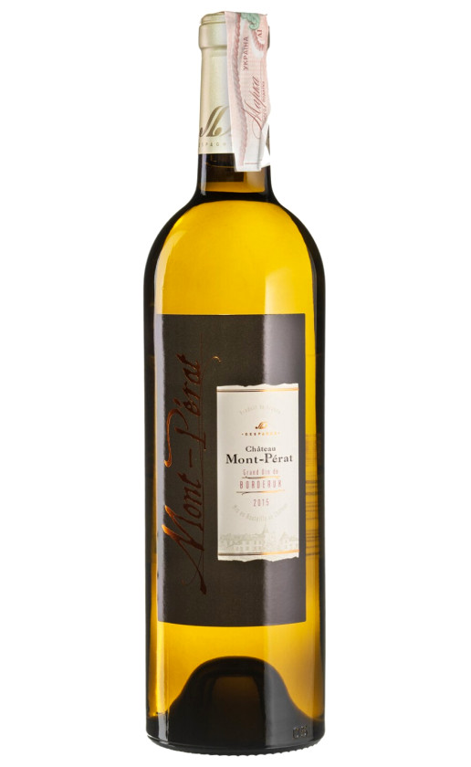 Wine Chateau Mont Perat Blanc Bordeaux 2015