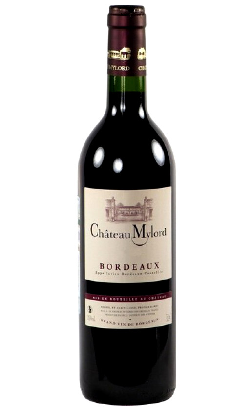 Вино Chateau Mylord Rouge Bordeaux 2008