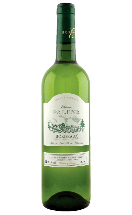 Вино Chateau Palene Blanc Bordeaux 2016