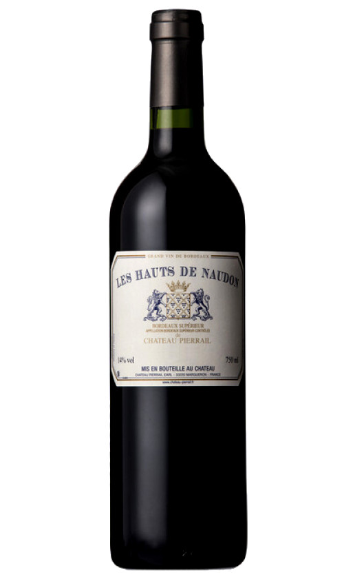 Wine Chateau Pierrail Les Hauts De Naudon Bordeaux Superieur 2015