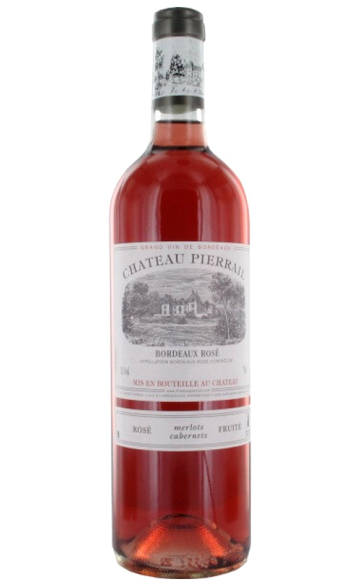 Wine Chateau Pierrail Rose Bordeaux 2018