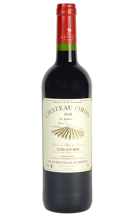 Wine Chateau Piron Rouge 2010