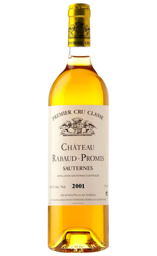 Вино Chateau Rabaud-Promis Sauternes Premier Cru 2001