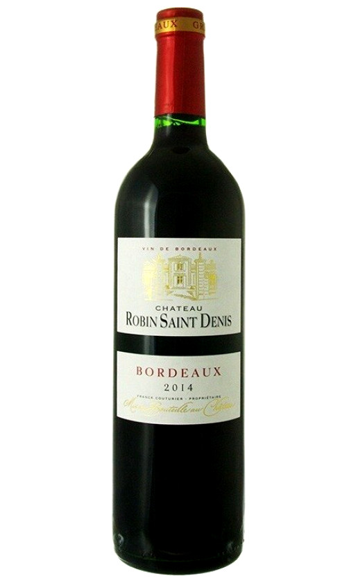 Wine Chateau Robin Saint Denis Rouge Bordeaux 2015