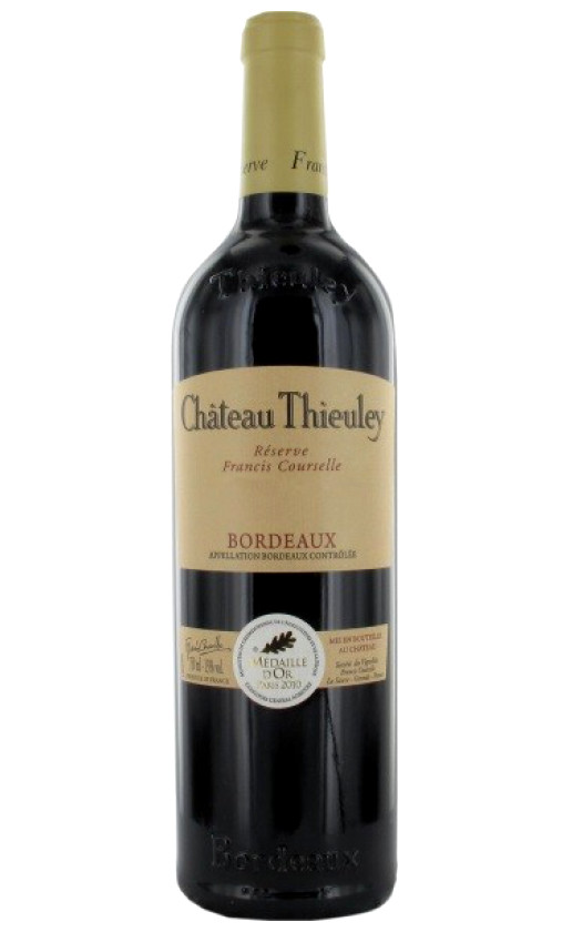 Wine Chateau Thieuley Reserve Francis Courselle Bordeaux Superieur 2011