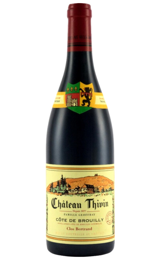 Wine Chateau Thivin Clos Bertrand Cote De Brouilly 2019