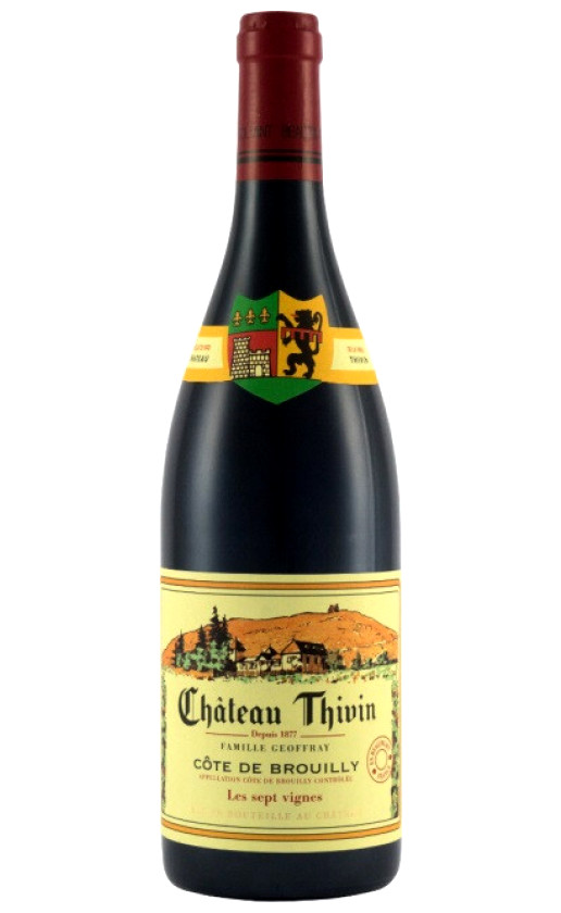 Chateau Thivin Les sept vignes Cote de Brouilly 2019