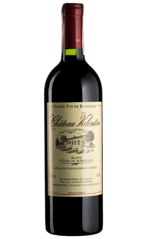 Wine Chateau Valentin Blaye Cotes De Bordeaux