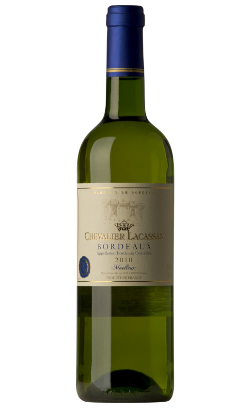 Wine Chevalier Lacassan Bordeaux Moelleux Semi Sweet 2010