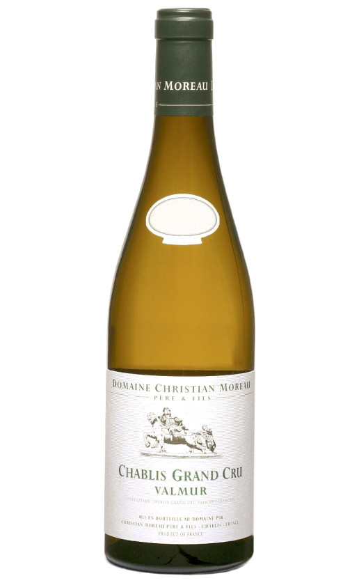 Вино Christian Moreau Chablis Grand Cru Valmur 2018