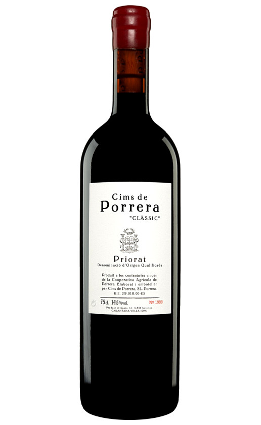 Wine Cims De Porrera Classic Priorat 2010