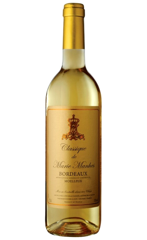 Classique de Marie Manhes Bordeaux Blanc Moelleux