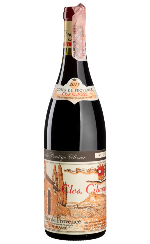 Wine Clos Cibonne Cuvee Prestige Olivier Cotes De Provence 2015