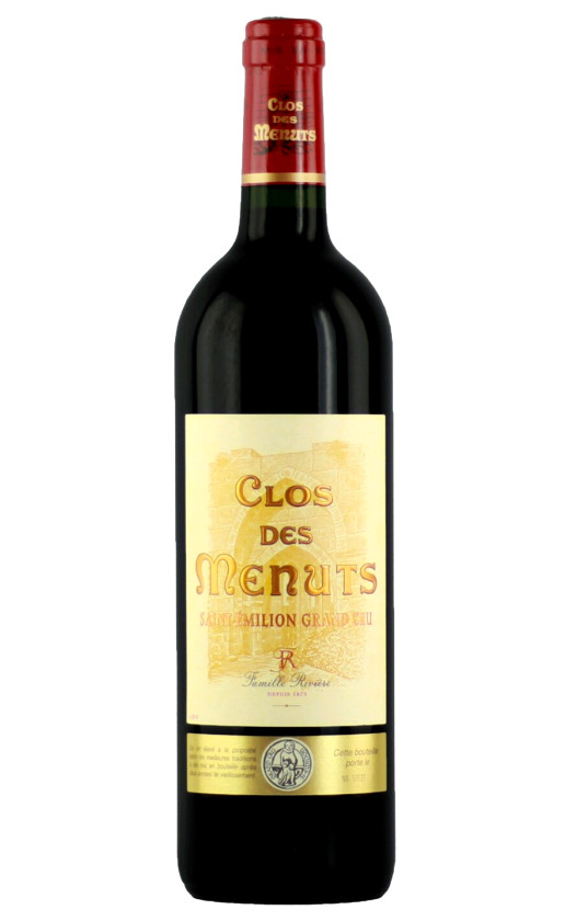 Wine Clos De Menuts Saint Emilion Grand Cru 2014