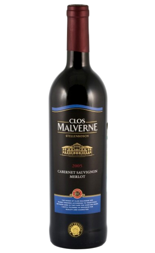 Wine Clos Malverne Cabernet Sauvignon Merlot 2005
