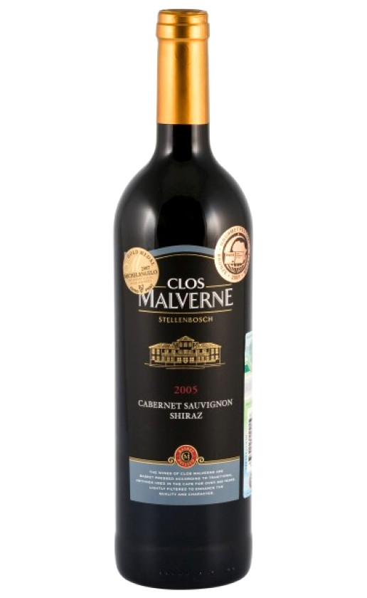 Wine Clos Malverne Cabernet Sauvignon Shiraz 2005