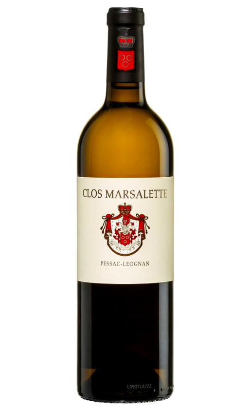 Вино Clos Marsalette Blanc Pessac-Leognan 2018