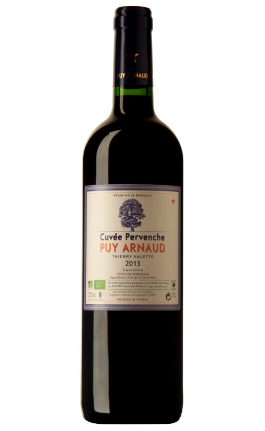 Wine Clos Puy Arnaud Cuvee Pervenche Castillon Cotes De Bordeaux 2013