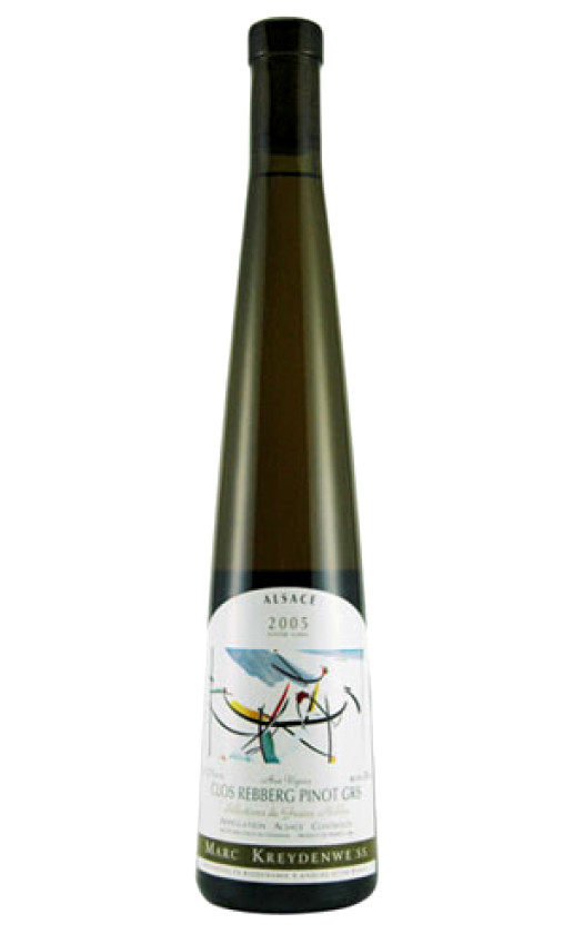 Wine Clos Rebberg Pinot Gris Selection De Grains Nobles 2005