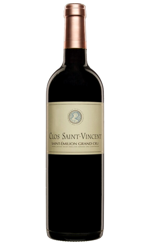 Wine Clos Saint Vincent Saint Emilion Grand Cru 2010