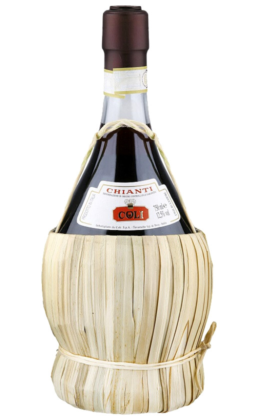 Coli Chianti braided straw wrapped bottle