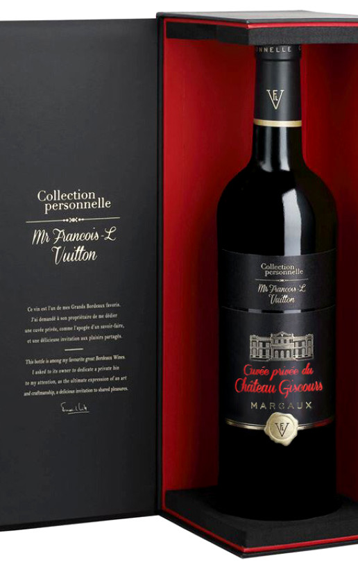 Вино Collection personnelle. Mr Francois-L Vuitton Cuvee Privee du Chateau Giscours Margaux 2014 gift box