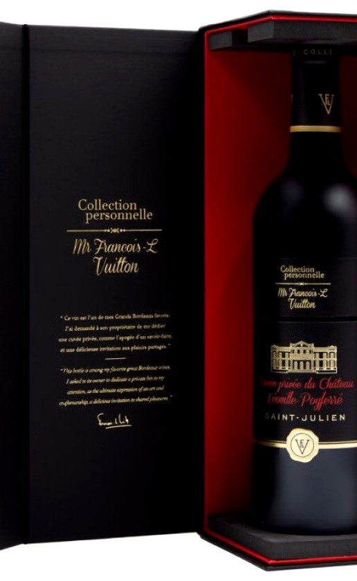 Wine Collection Personnelle Mr Francois L Vuitton Cuvee Privee Du Chateau Leoville Poyferre Saint Julien 2014 Gift Box