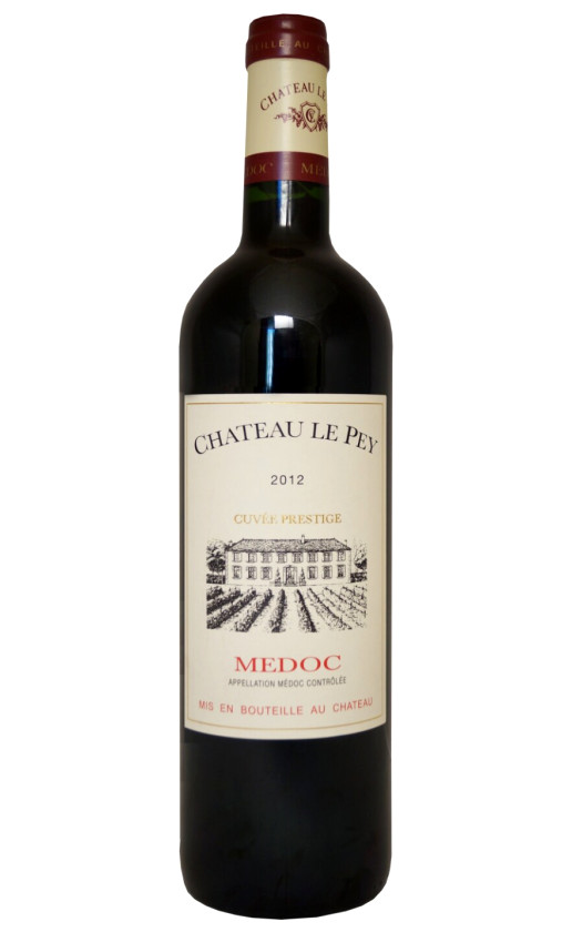 Вино Compagnet Vins Chateau Le Pey Cuvee Prestige Medoc 2012