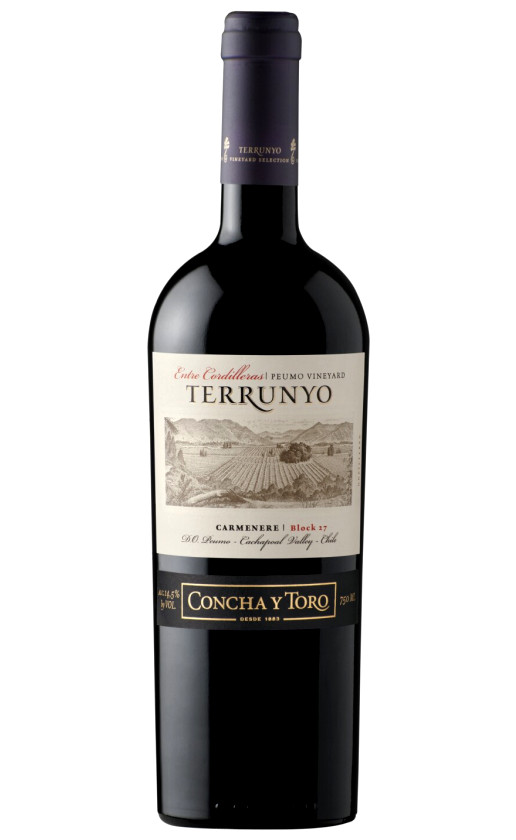 Вино Concha y Toro Terrunyo Carmenere