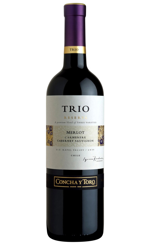 Wine Concha Y Toro Trio Reserva Merlot