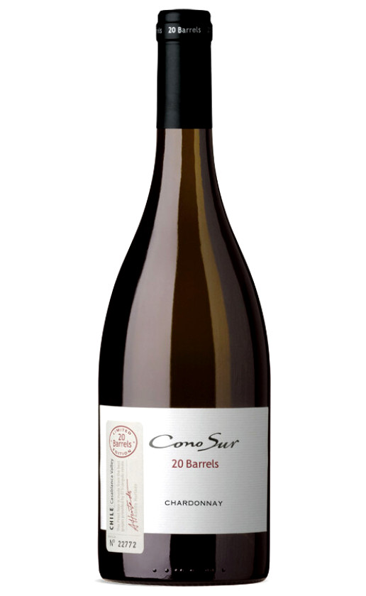 Wine Cono Sur 20 Barrels Chardonnay Limited Edition Casablanca Valley 2008